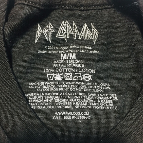 Def Leppard Black t shirt women’s M - Picture 4 of 6